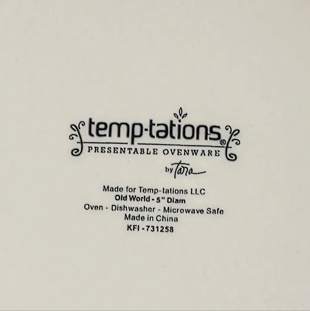 Temptations By Tara Oven To Table Old World Green Mini Pie Baker